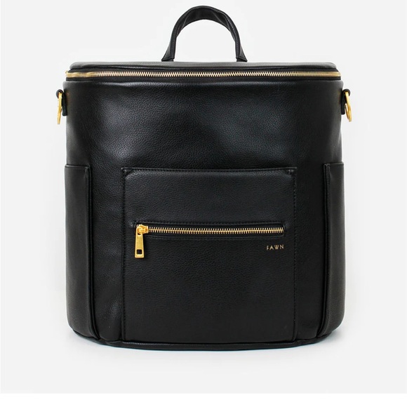 Fawn Design Handbags - Fawn Design black leather diaper bag retails for $170
